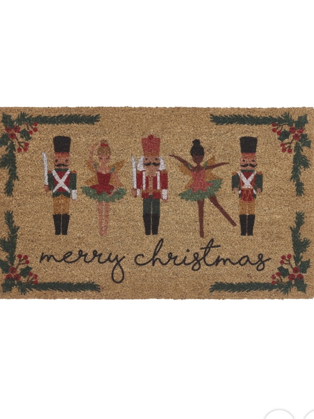 My Texas House Multicolor Nutcracker Ballet Outdoor Coir Doormat, 18"x 30"
